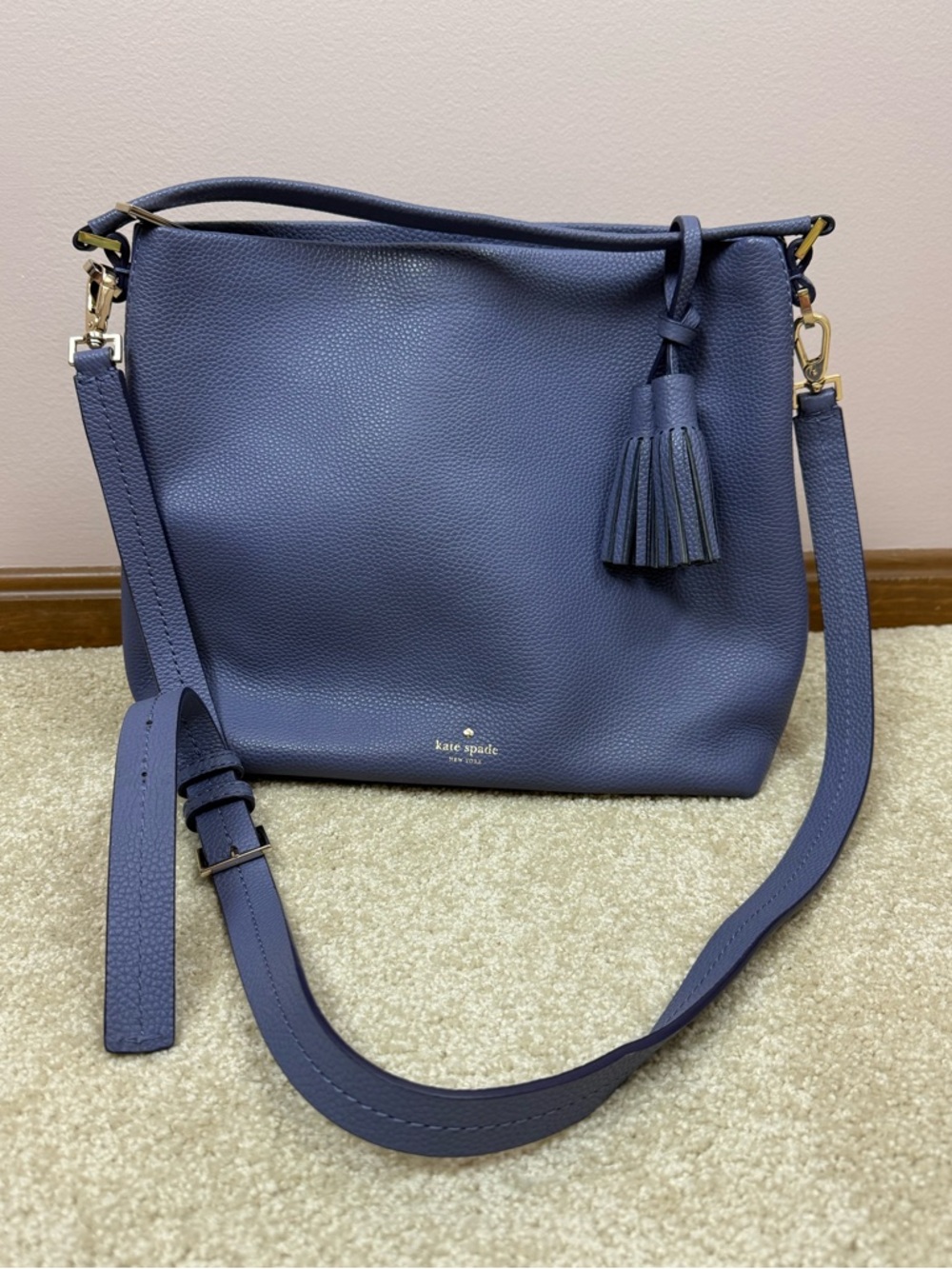 KATE SPADE | pebbled leather Orchard Street Small Natalya crossbody shoulder Bag